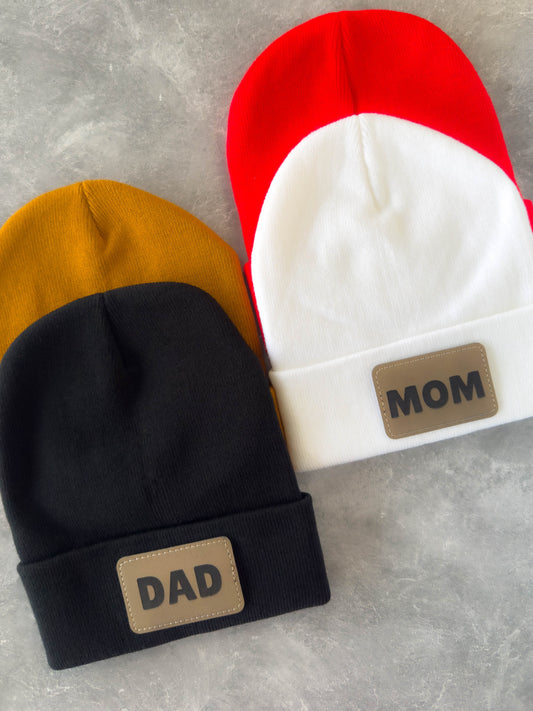 Beanie Personalized Leather Patch