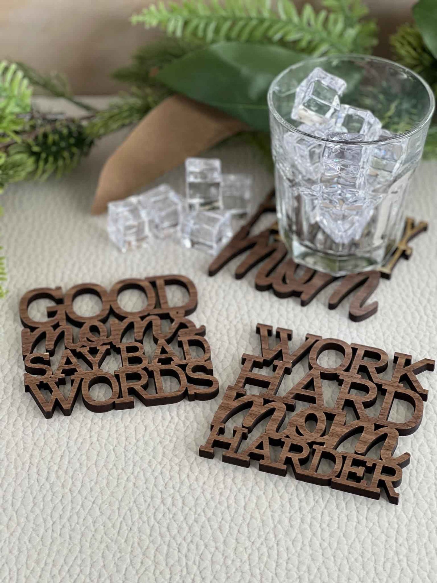 Coasters Mom Wooden