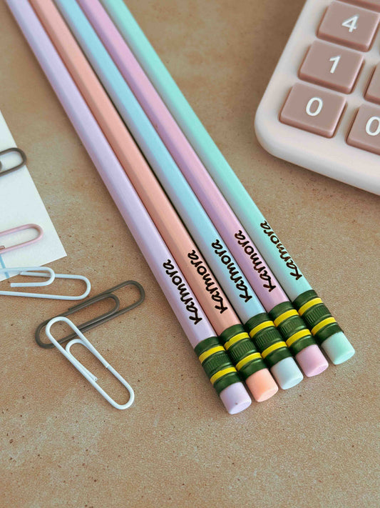 Pastel Personalized Pencils
