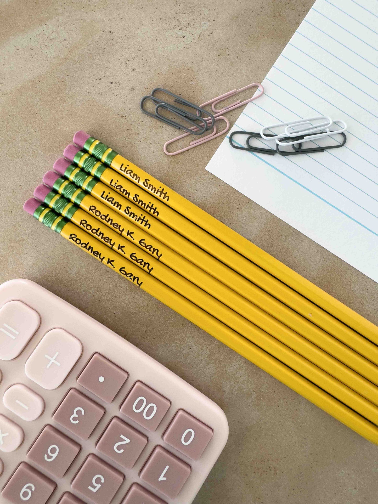 Natural Personalized Pencils